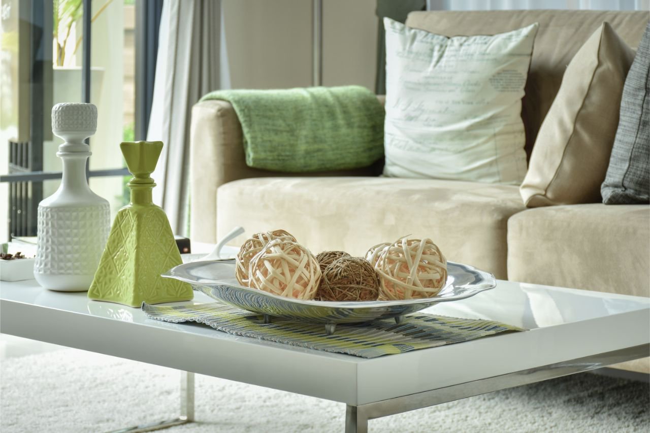 living room with a beautiful sofa to relax